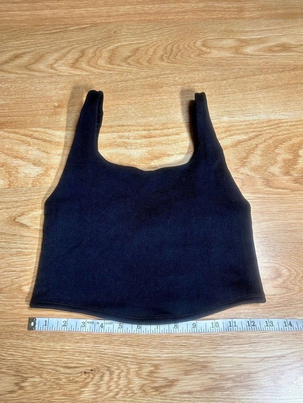 Yogalicious Black Seamless Rib Rola Bra Tank - Size S